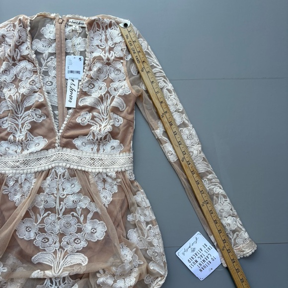 For Love & Lemons Temecula Maxi Dress Small Cottagecore Romantic Fairy Feminine - Picture 10 of 17